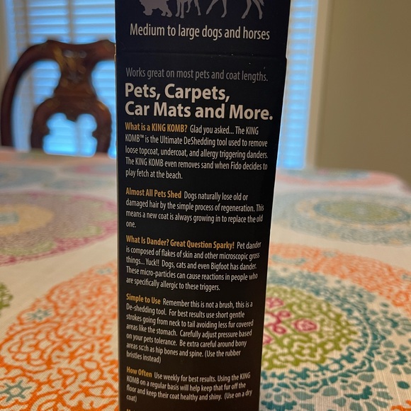 NWT KINGKOMB self-cleaning deshedding tool - Picture 3 of 4